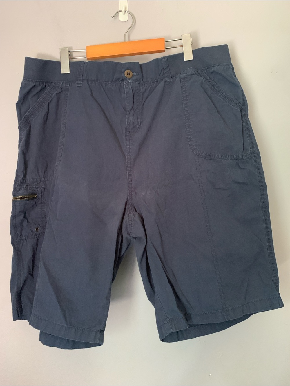 MyStyle Women’s 1X Navy Casual Cargo Shorts